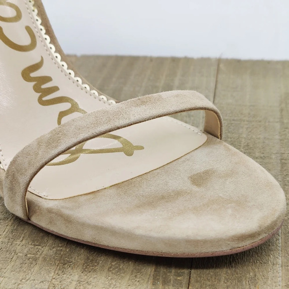 Sam Edelman Ankle Strap Heels / Tan Suede / Size 11 - Picture 3 of 8